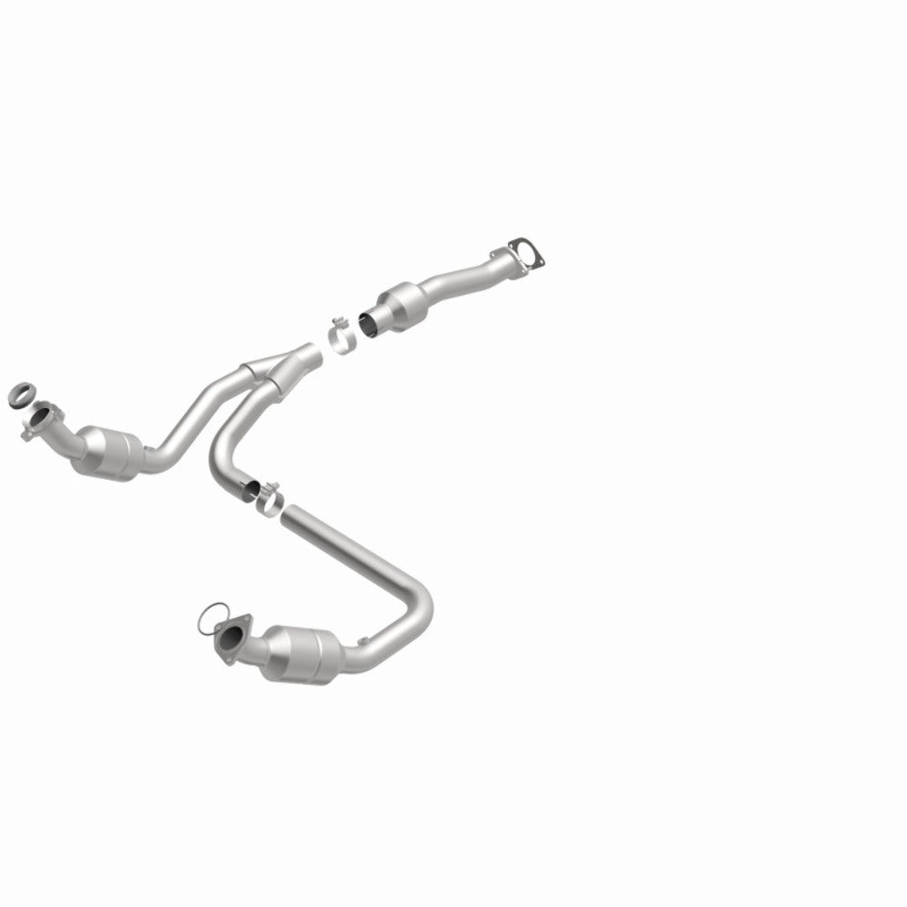 MagnaFlow direct-fit catalytic converter fits 2009-2014 Chevrolet Express 1500, 2009-2011 Chevrolet Express 3500, and additional vehicles and 2011-2014 EXPRESS 1500 stainless steel