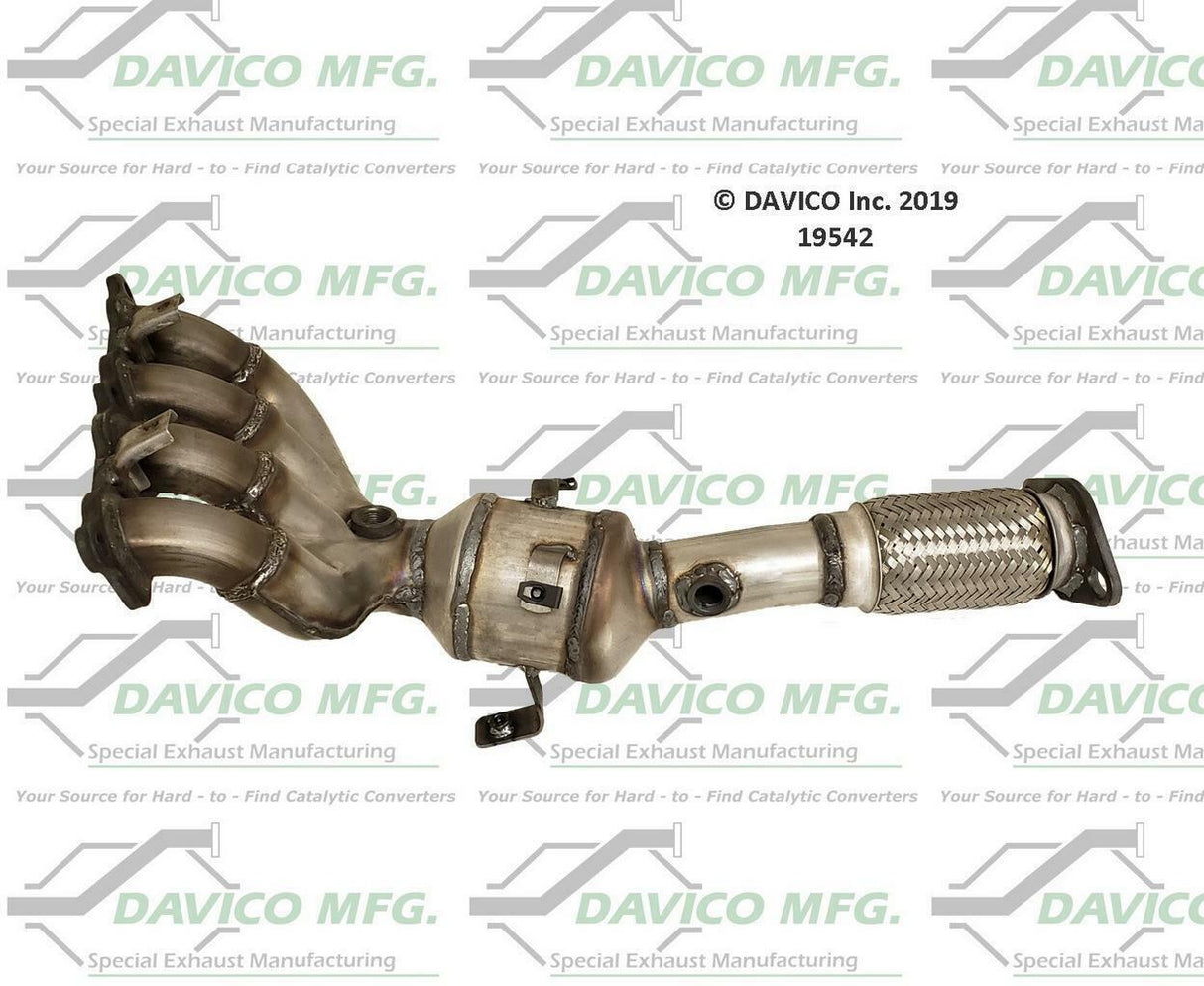 t 2011-2018 Ford Fiesta Catalytic Converter 19542 Davico Mfg