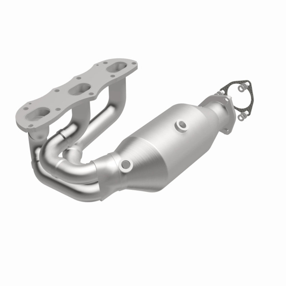 MagnaFlow direct-fit catalytic converter fits 2012-2015 911 H6 3.8 3.8 inch inlet/outlet stainless steel CARB compliant 52388