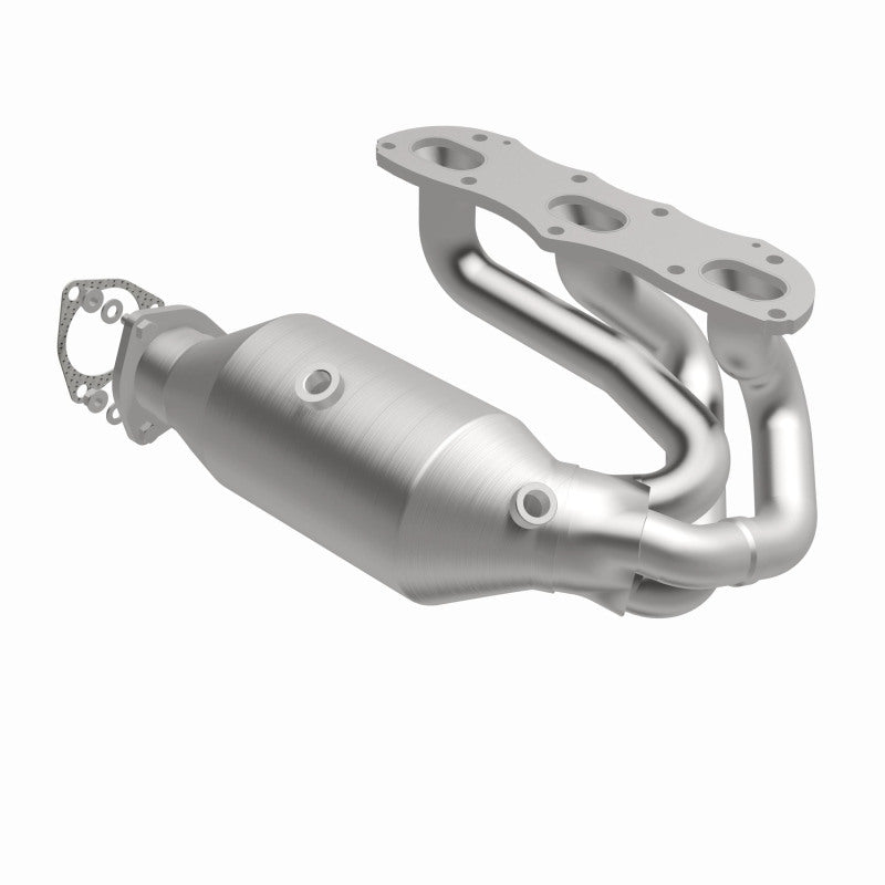MagnaFlow direct-fit catalytic converter fits 2012-2015 911 H6 3.8 3.8 inch inlet/outlet stainless steel CARB compliant 52390