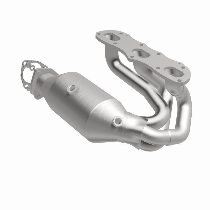 MagnaFlow direct-fit catalytic converter fits 2012-2015 911 H6 3.8 3.8 inch inlet/outlet stainless steel CARB compliant 52390