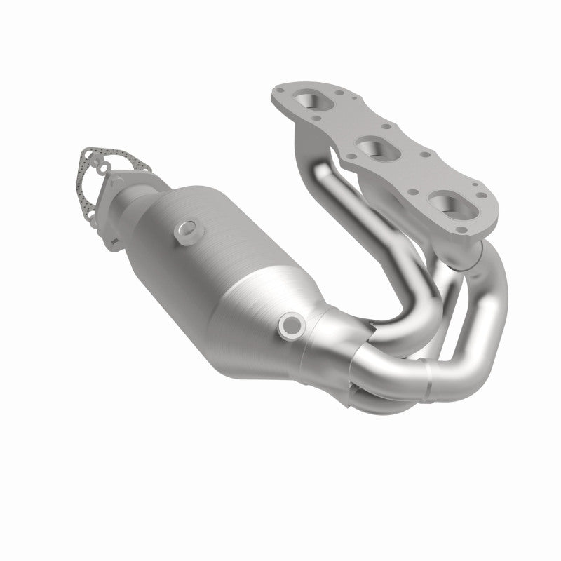 MagnaFlow direct-fit catalytic converter fits 2012-2015 911 H6 3.8 3.8 inch inlet/outlet stainless steel CARB compliant 52390