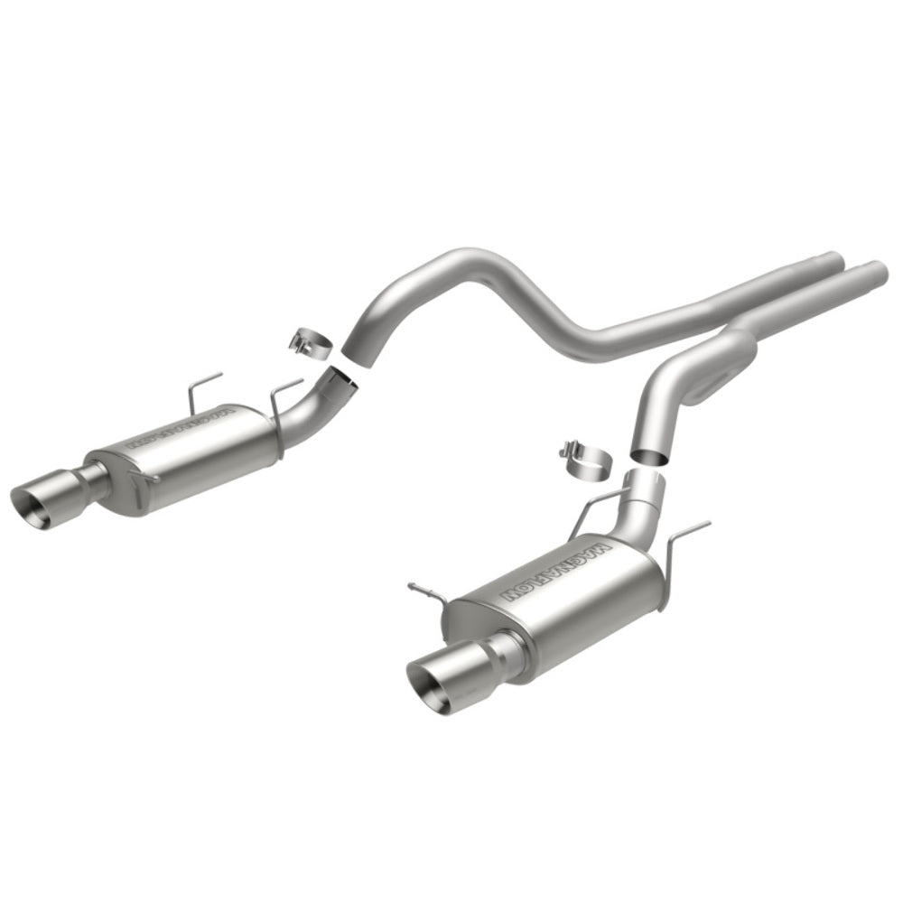 MagnaFlow cat-back exhaust system for 2013-2014 Ford Mustang stainless steel polished 15149