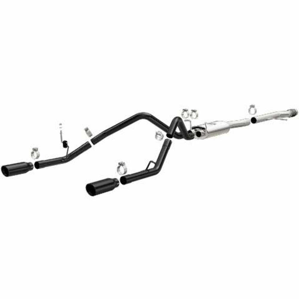MagnaFlow cat-back exhaust system for 2014-2018 Chevy Silverado 1500 stainless steel black 15361