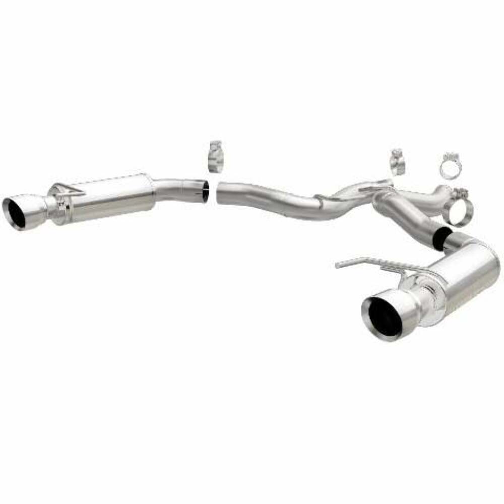 MagnaFlow axle-back exhaust system for 2015-2017 Ford Mustang stainless steel polished 19103