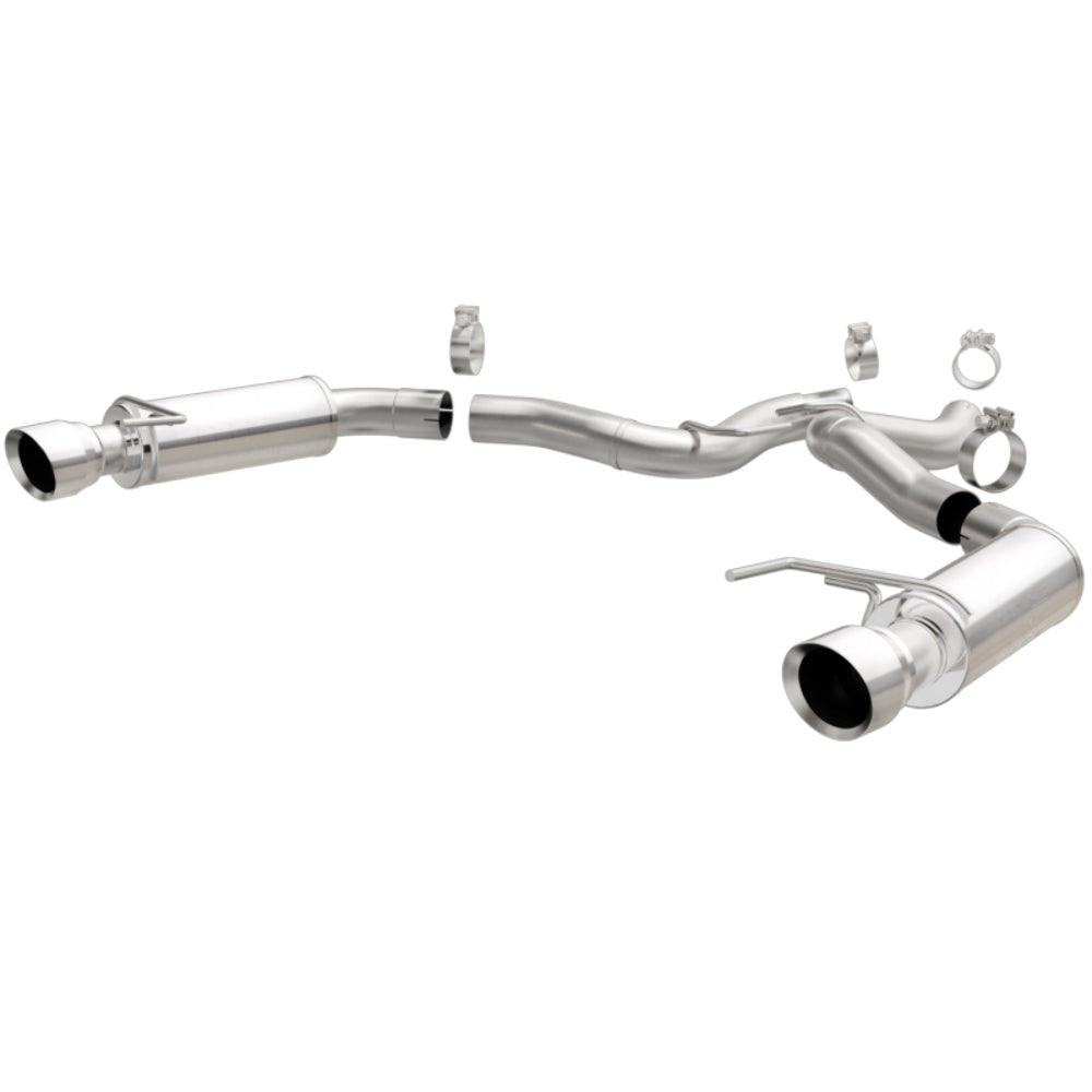 MagnaFlow axle-back exhaust system for 2015-2017 Ford Mustang stainless steel polished 19103