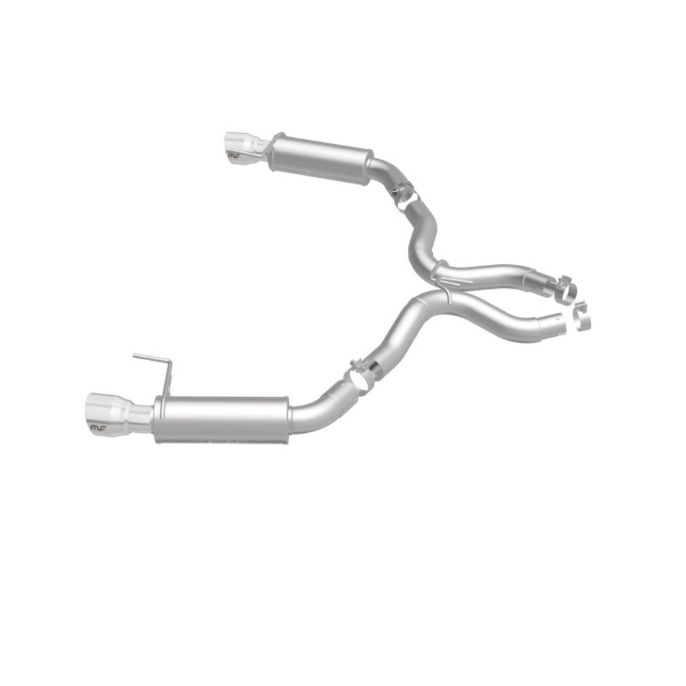 MagnaFlow axle-back exhaust system for 2015-2017 Ford Mustang stainless steel polished 19103