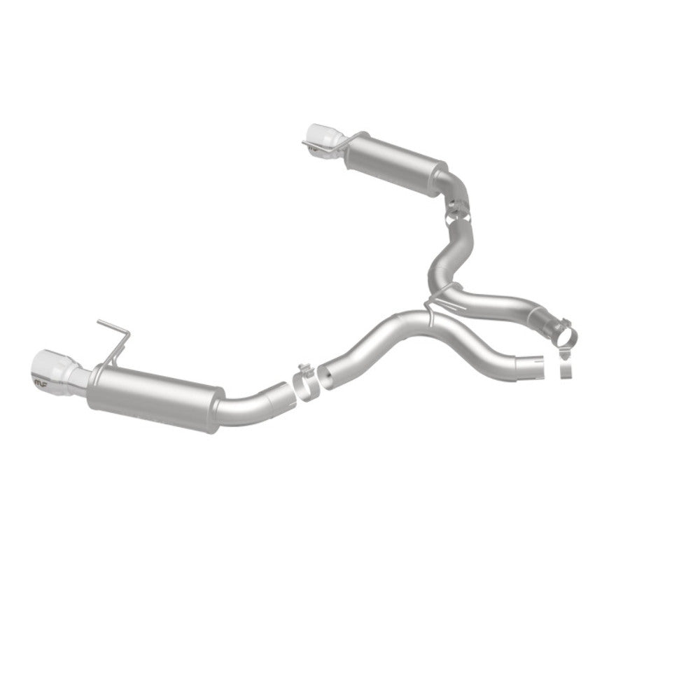 MagnaFlow axle-back exhaust system for 2015-2017 Ford Mustang stainless steel polished 19103