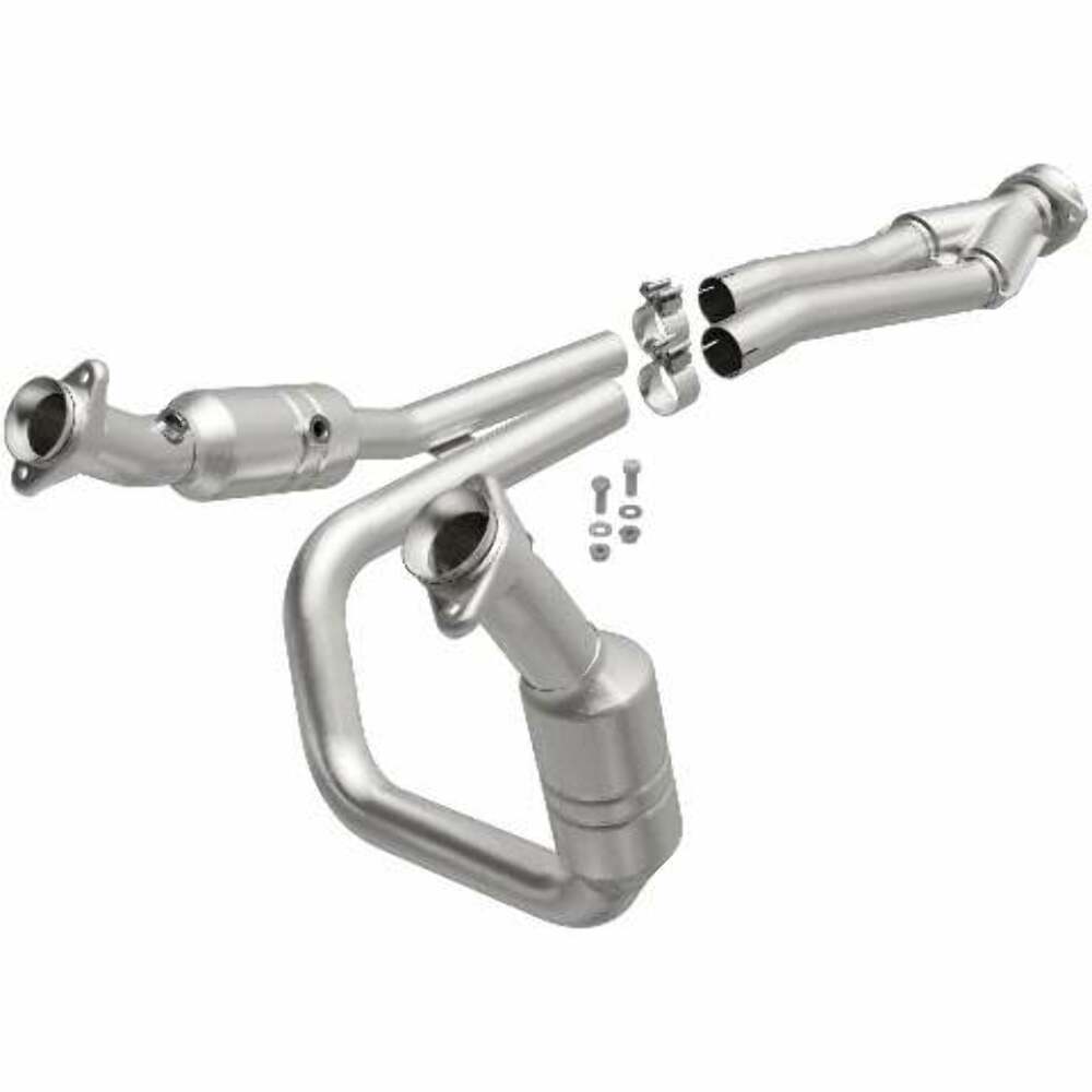 MagnaFlow direct-fit catalytic converter for 2015-2019 Ford 3.5 inch inlet/outlet stainless steel CARB compliant