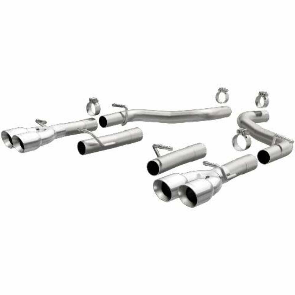 MagnaFlow axle-back exhaust system for 2015-2023 Dodge Challenger stainless steel polished 19218