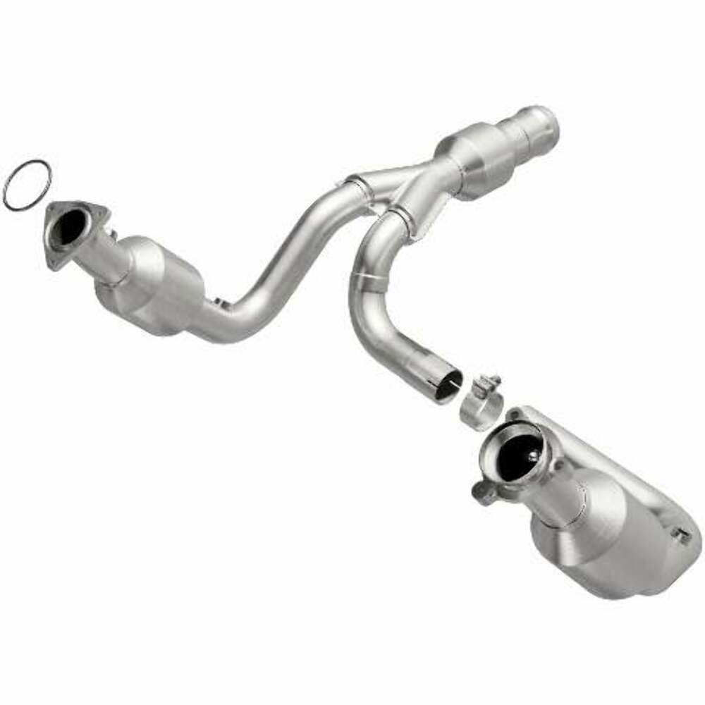 MagnaFlow direct-fit catalytic converter fits 2015-2017 GMC Yukon XL, 2015-2016 Cadillac Escalade, and more, this and 2015 Escalade 6.2 stainless steel CARB compliant 52617