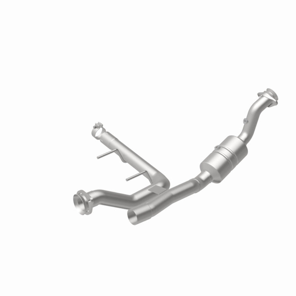 MagnaFlow direct-fit catalytic converter for 2017-2018 Ford F-150 3.5 inch inlet/outlet stainless steel CARB compliant OBDII 52592
