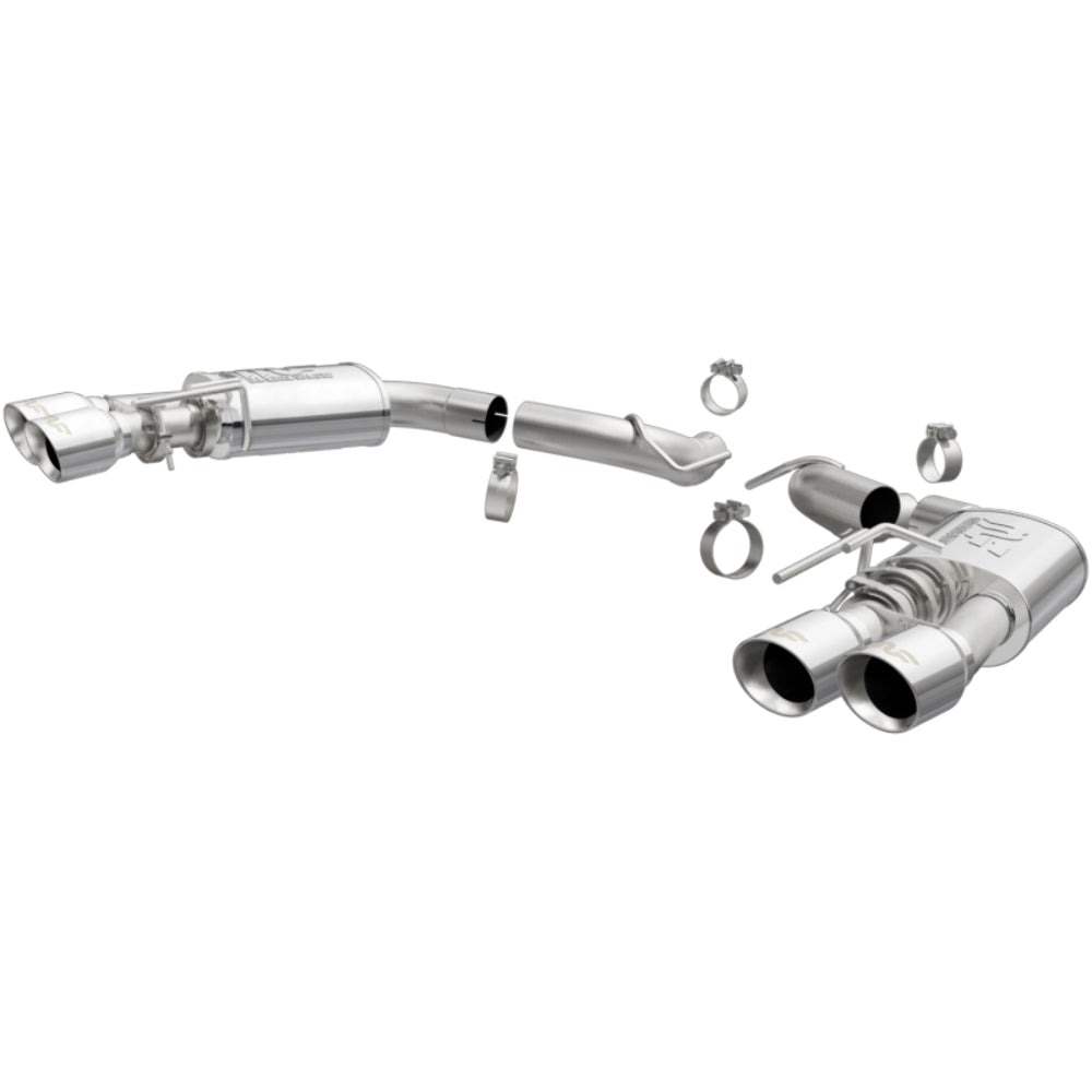MagnaFlow axle-back exhaust system for 2018-2021 Ford Mustang stainless steel polished 19418