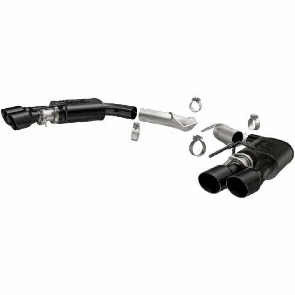 MagnaFlow axle-back exhaust system for 2018-2023 Ford Mustang stainless steel black 19419