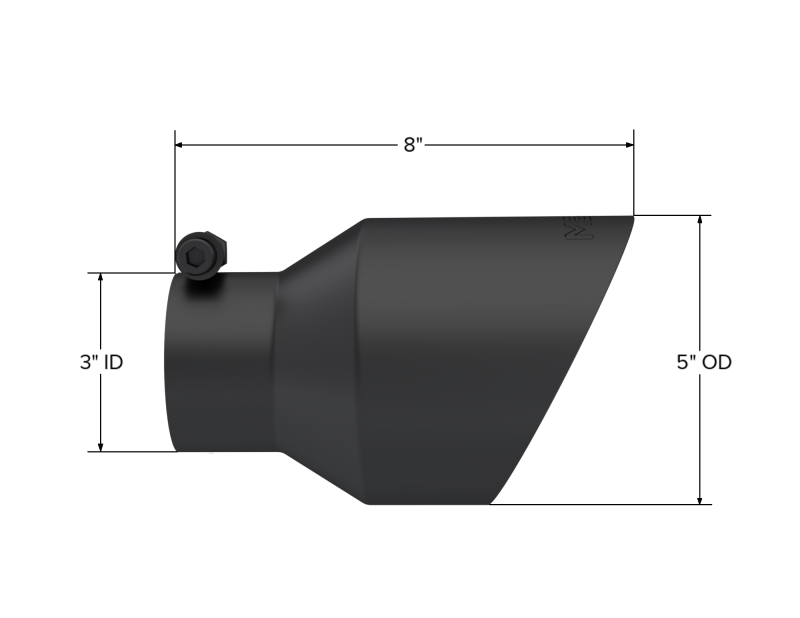 t 2019-2024 Ram 1500 Big Horn 5" OD Dual Wall Angle Cut Exhaust Tips-T5199 MBRP Exhaust