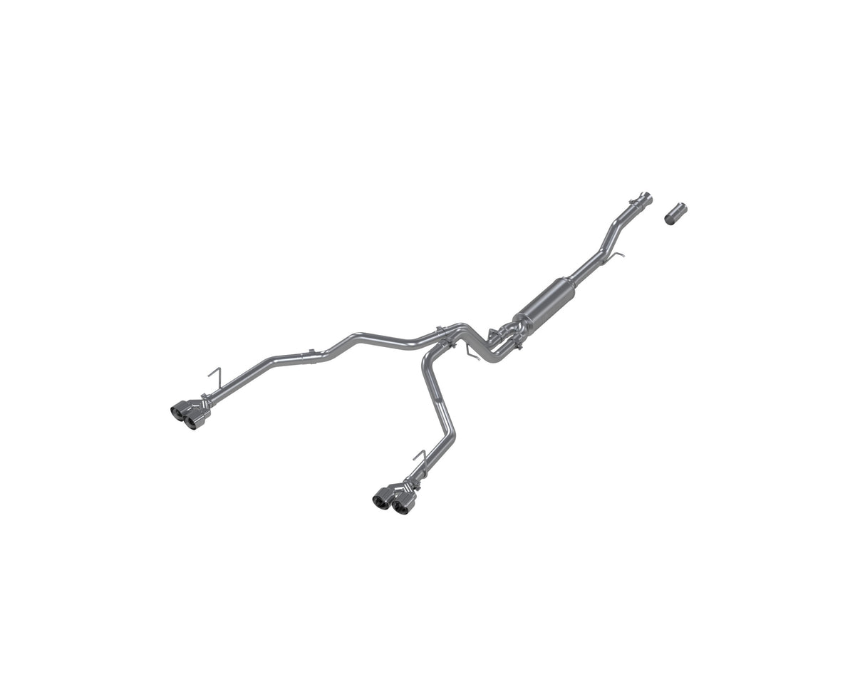 MBRP cat-back exhaust system fits 2021-2024 Chevy dual rear exit aluminized steel S5059AL 2.5 inch inlet/outlet