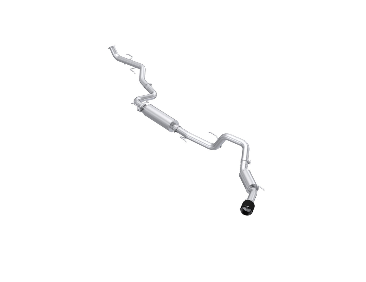 MBRP cat-back exhaust system fits Toyota Tacoma single side exit Armor Pro Series T304 stainless steel carbon fiber tip S53233CF 3 inch inlet/outlet