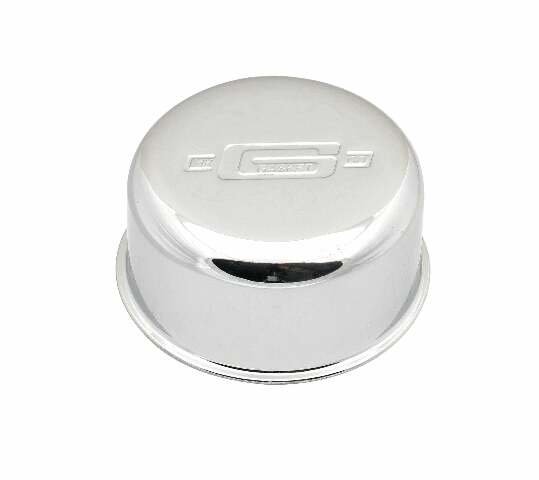 Mr. Gasket chrome push in valve cover breather fits 3/4 PCV grommets 2057