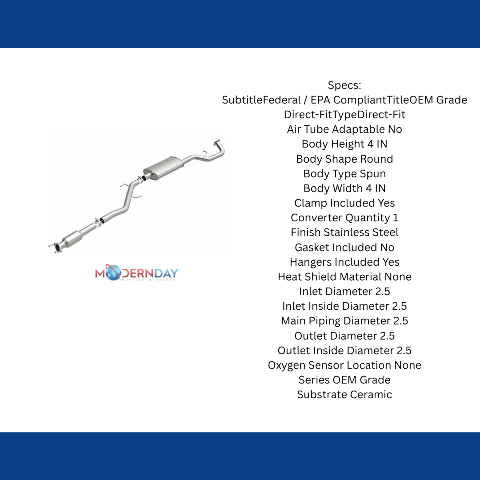 MagnaFlow direct-fit catalytic converter for 2013-2016 Hyundai Santa Fe stainless steel CARB compliant OBDII