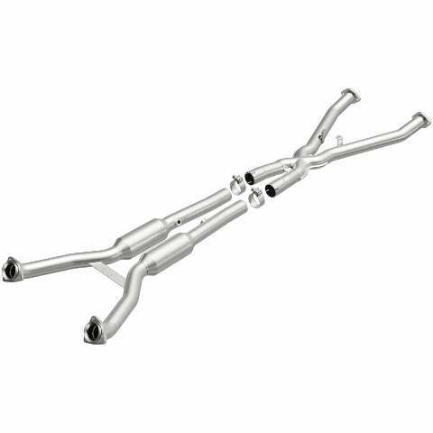 MagnaFlow direct-fit catalytic converter for 1997-1999 Chevy Corvette 5.7 inch inlet/outlet stainless steel CARB compliant