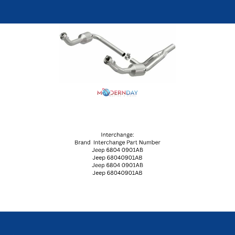 MagnaFlow direct-fit catalytic converter for 2010-2011 Jeep Wrangler stainless steel CARB compliant