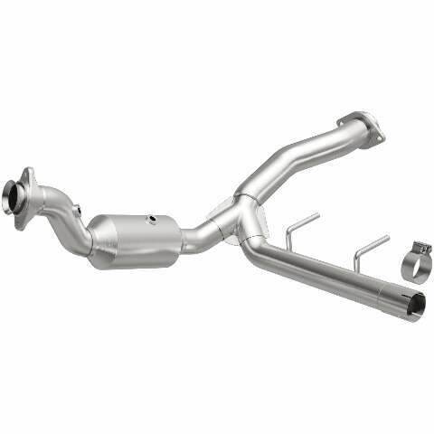 MagnaFlow direct-fit catalytic converter for 2015-2018 Ford F-150 3.5 inch inlet/outlet stainless steel CARB compliant