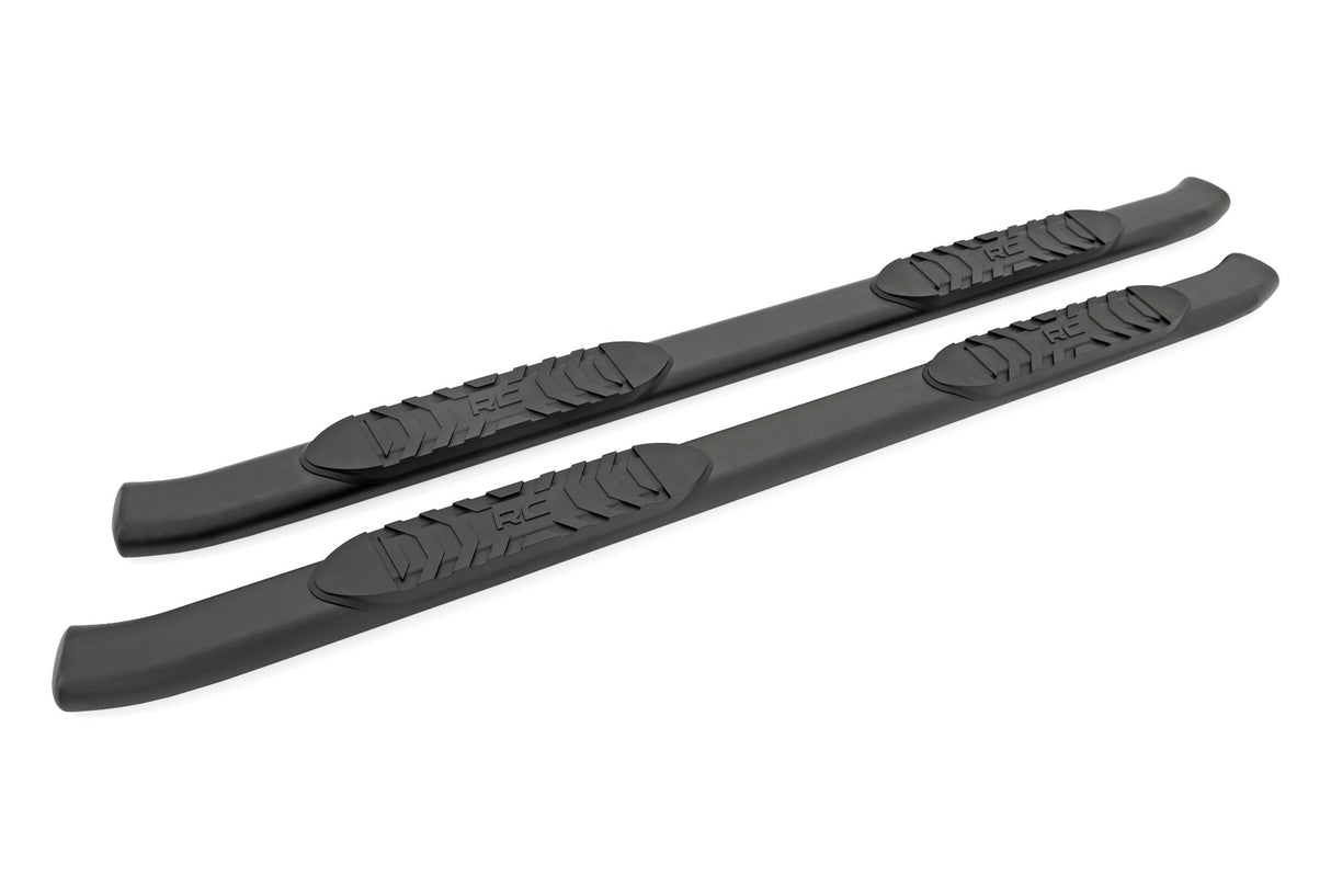 Fits Ford F-150/F-150 Lightning (15-24) Oval Nerf Step Crew Cab Black 21005