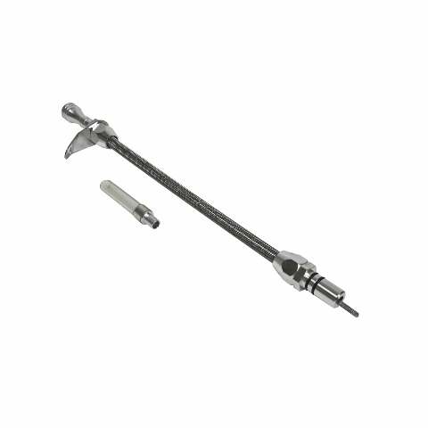 Billet Aluminum/Stainless Steel Braided Transmission Dipstick-GM billet aluminum stainless steel