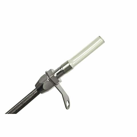 Billet Aluminum/Stainless Steel Braided Transmission Dipstick-GM billet aluminum stainless steel
