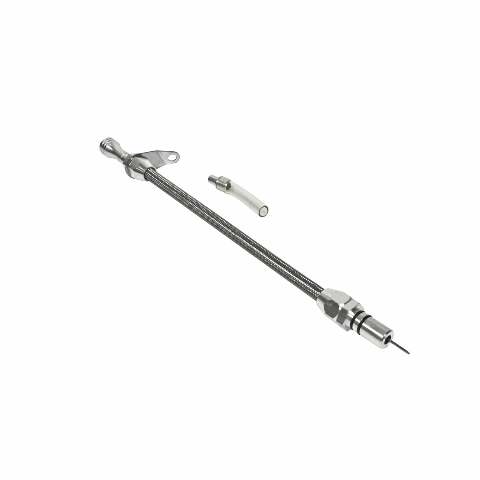Billet Aluminum/Stainless Steel Braided Dipstick - GM billet aluminum stainless steel