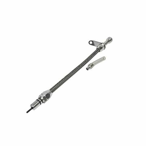 Billet Aluminum/Stainless Steel Braided Dipstick - GM billet aluminum stainless steel