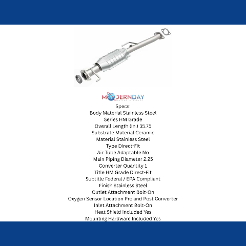 MagnaFlow direct-fit catalytic converter for 1994-1996 Chevy stainless steel CARB compliant 22626