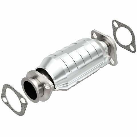 MagnaFlow direct-fit catalytic converter for 1987-1989 Nissan 2.25 inch inlet/outlet stainless steel Federal EPA compliant OBDII 22764