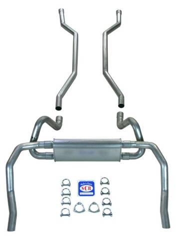 Camaro 2-1/2" Exhaust System with Small Block Headers 23010 fits 1967-1969 Chevy Camaro Shafer's Classic Reproductions