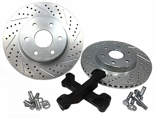 2003-2006 Escalade ESV BIG Claw Disc Brake Rotors Front 2301044 slotted