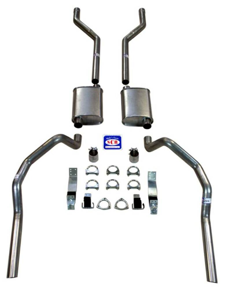 Fits 1967 - 1969 Camaro 2-1/2" Exhaust System with Small Block with Long Style Headers 23033
