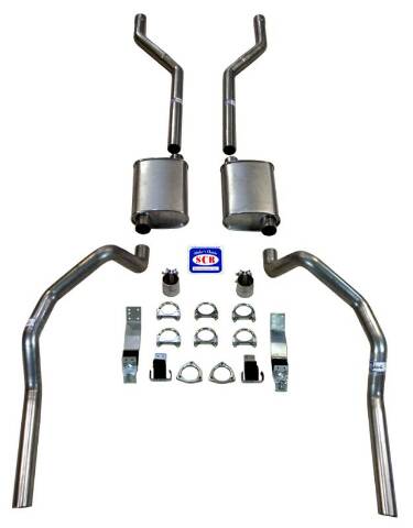 Fits 1967 - 1969 Camaro 2-1/2" Exhaust System with Small Block with Long Style Headers 23033