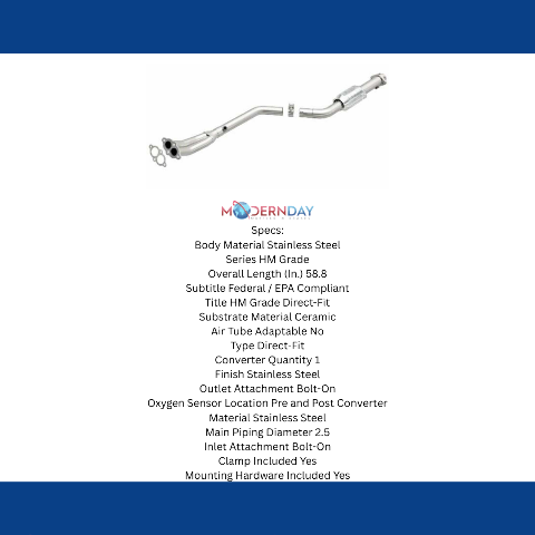 MagnaFlow direct-fit catalytic converter for 1996-1998 BMW stainless steel CARB compliant 23098