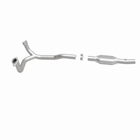 MagnaFlow direct-fit catalytic converter fits 1996 Ford E-150 Econoline, 1996 Ford E-350 Econoline Club Wagon, and more, this and 1996 Ford E-150 Econoline stainless steel Federal