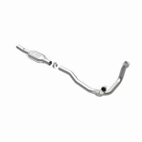 MagnaFlow direct-fit catalytic converter fits 1996 Ford E-150 Econoline, 1996 Ford E-350 Econoline Club Wagon, and more, this and 1996 Ford E-150 Econoline stainless steel Federal