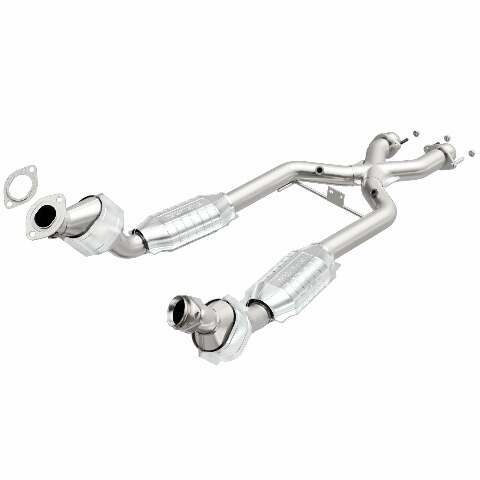 MagnaFlow direct-fit catalytic converter for 1996-1998 Ford Mustang stainless steel Federal EPA compliant OBDII 23163