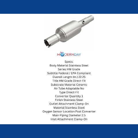 MagnaFlow direct-fit catalytic converter for 1996-2000 Jeep Grand Cherokee stainless steel Federal EPA compliant OBDII