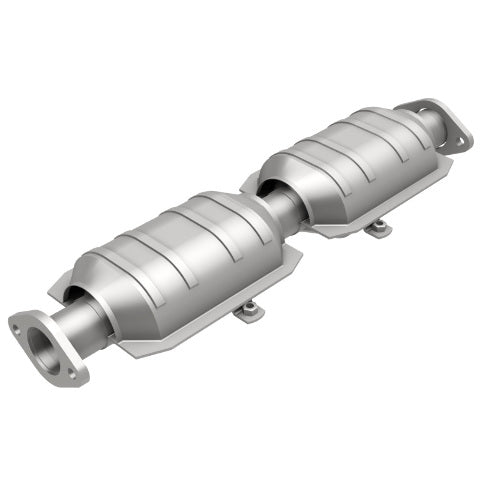 MagnaFlow direct-fit catalytic converter fits 1988 Mitsubishi Galant 3.0L and 1990 Mitsubishi Sigma 3.0L stainless steel Federal EPA compliant OBDII 23250