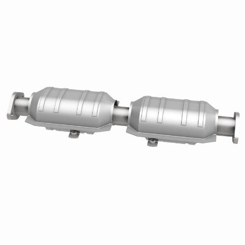 MagnaFlow direct-fit catalytic converter fits 1988 Mitsubishi Galant 3.0L and 1990 Mitsubishi Sigma 3.0L stainless steel Federal EPA compliant OBDII 23250