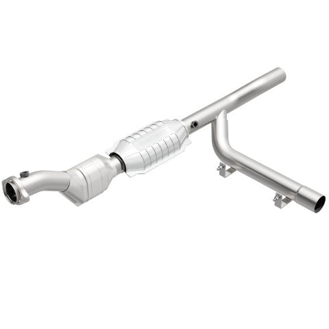 MagnaFlow direct-fit catalytic converter for 1997-1998 Ford F-150 passenger side stainless steel Federal EPA compliant OBDII 23345