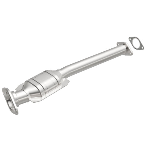MagnaFlow direct-fit catalytic converter fits 2000-2002 Mercury Cougar, 1998-2000 Ford Contour, and more, this and 2000-2002 Mercury Cougar stainless steel Federal EPA compliant OB