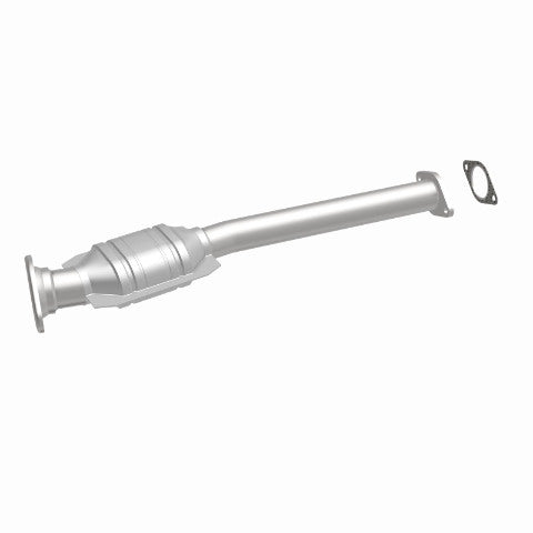 MagnaFlow direct-fit catalytic converter fits 2000-2002 Mercury Cougar, 1998-2000 Ford Contour, and more, this and 2000-2002 Mercury Cougar stainless steel Federal EPA compliant OB