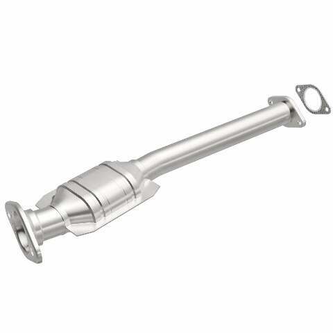 MagnaFlow direct-fit catalytic converter fits 2000-2002 Mercury Cougar, 1998-2000 Ford Contour, and more, this and 2000-2002 Mercury Cougar stainless steel Federal EPA compliant OB