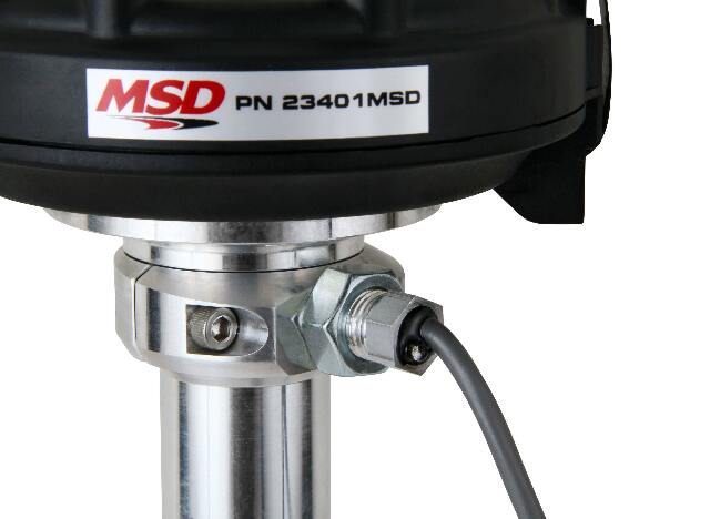 MSD ignition distributor black polished aluminum steel 23401MSD