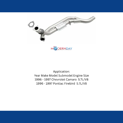MagnaFlow direct-fit catalytic converter for 1995-1997 Chevy Camaro passenger side stainless steel Federal EPA compliant OBDII 23518